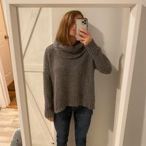 Grey shimmery sweater